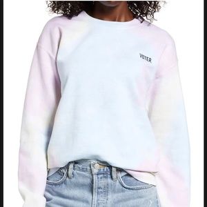 Treasure & Bond tie dye VOTER sweatshirt